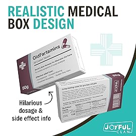 Funny Prank Pill Box with Candy, Gag Gifts for Men, 30th 40th 50th 60th 70th Birthday Gifts for Him or Her, Novelty Joke, Dad Birthday Gift for Boyfriend, Secret Santa Yankee Swap