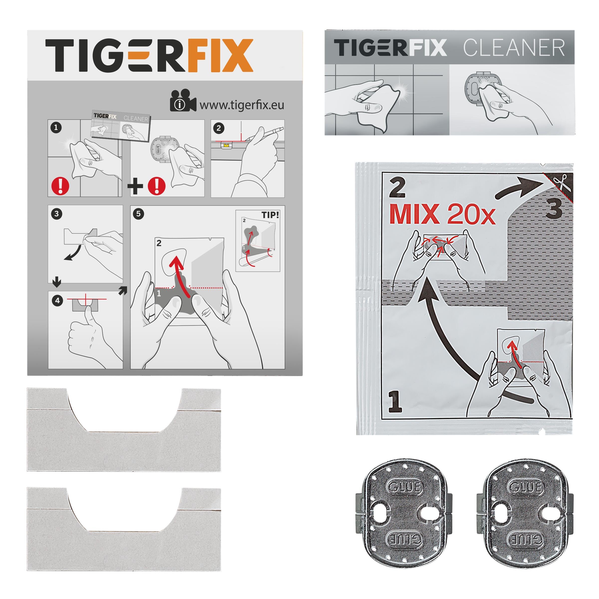 Tiger Sistema adesivo fisso per serie Tiger senza foratura