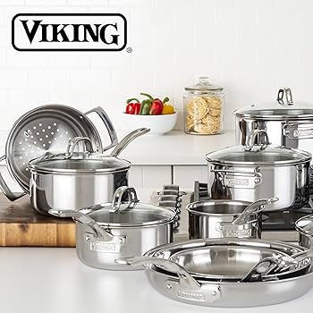 Amazon.co.jp: Viking (バイキング) 3層鍋とフライパンセット 17