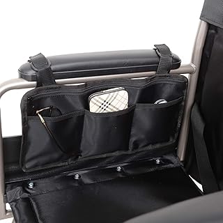Bolsas para Silla de Ruedas - Organizador Accesorios Silla de Ruedas, Bolsa de Scooter de Movilidad, Portátil de Movilidad Impermeable con 5 Bolsillos