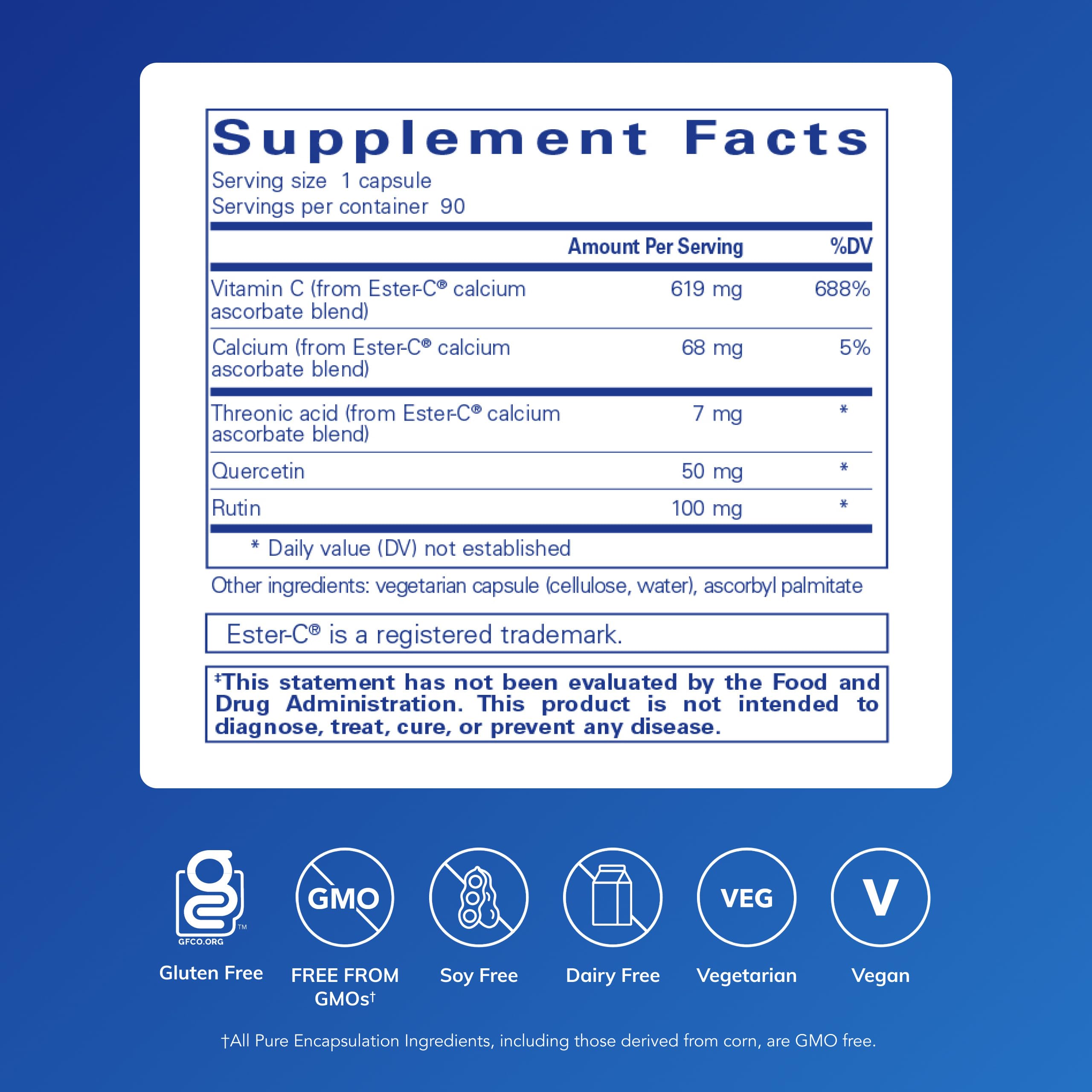 Pure Encapsulations Ester-C & Flavonoids, 90 Capsules — Amazon image 2