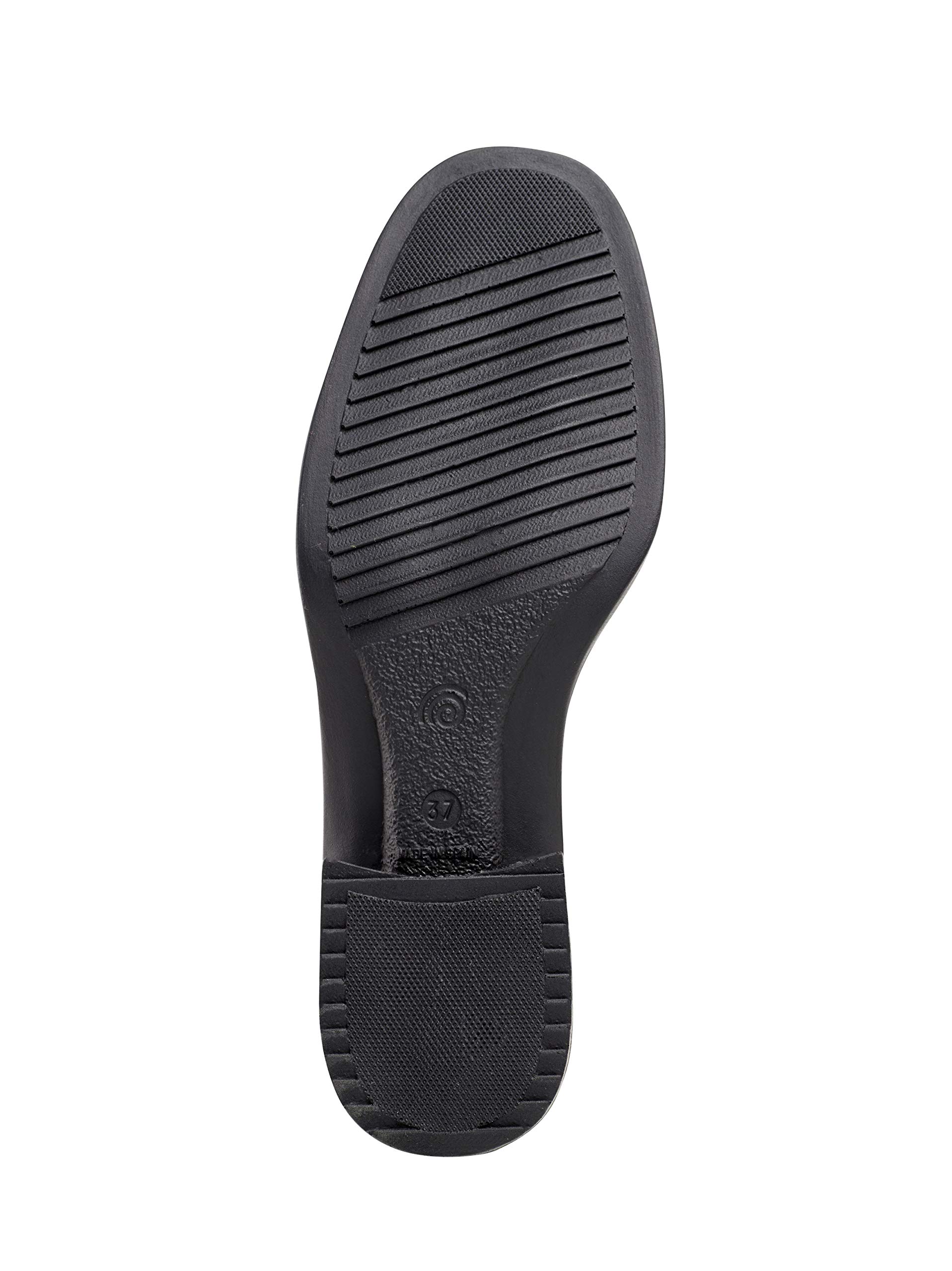 DIAN - Relax Zapato de Uniforme con Cierres Elásticos - Negro