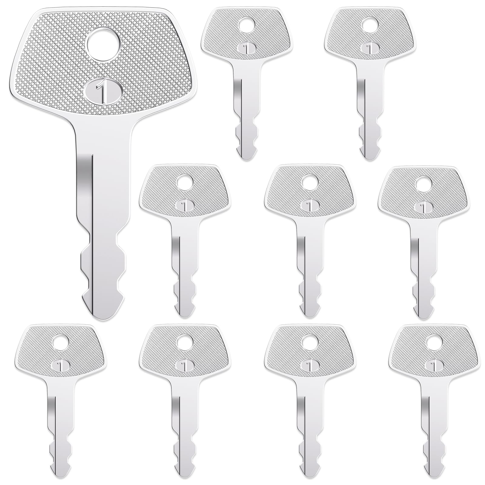 S450 150979A1 Ignition Key, 10 Pack Heavy Equipment Keys fit Case Linkbelt JCB Sumitomo Excavator