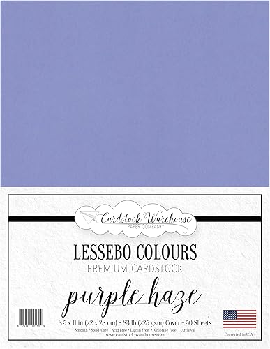 Miniatura 1 de Cardstock Warehouse - Papel de cartulina de jade morado, 8.5 x 11 pulgadas, mate, 83 libras, cubierta  50 hojas de Cardstock Warehouse