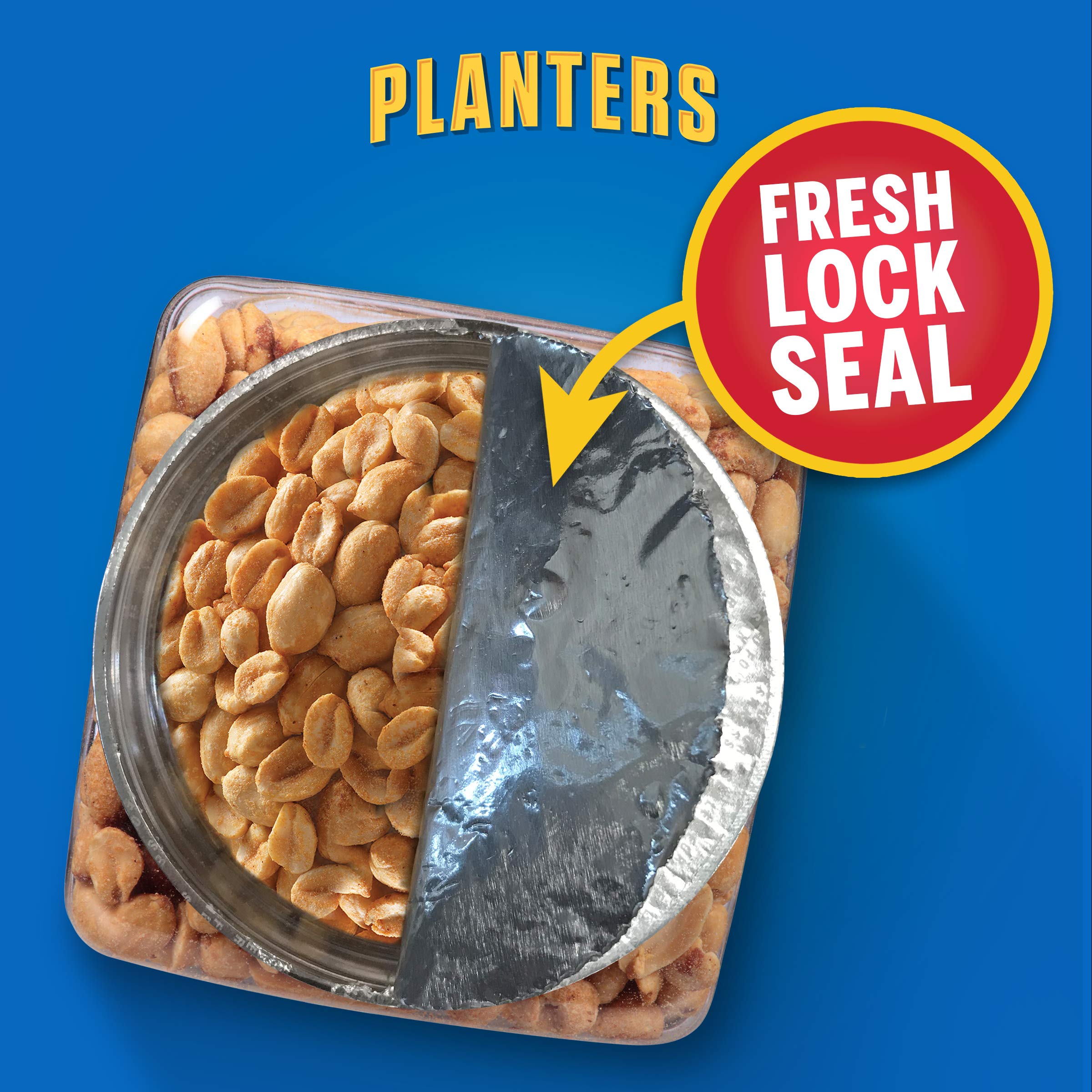 PLANTERS Salted Cocktail Peanuts, 35 oz. Resealable Jar Heart Healthy