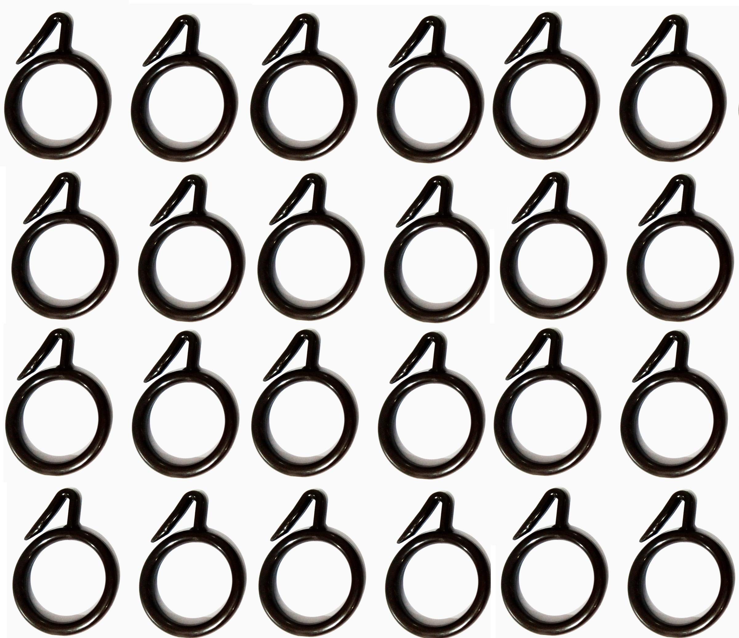 Sponsored Ad - Plastic Curtain Rings 1.5 inches Brown Pack of 24 Pieces