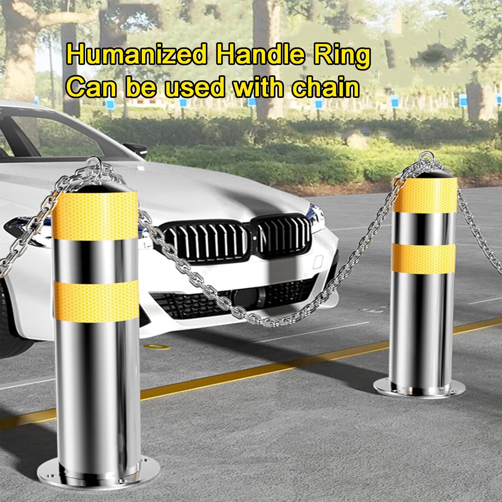 Postes de Seguridad, Bolardos de Seguridad for Entrada vehículos Acero Inoxidable(1pcs)