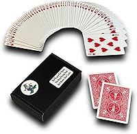 Vista 20 de Ted's Sterling Magic Kit de truco de bicicleta unidireccional con 52 tarjetas idénticas, corazones de espalda roja (Queen)