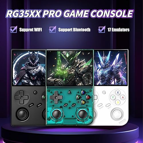 Miniatura 3 de RG35XX Pro Retro - Consola de juegos de mano doble tarjeta de 64+128 GB con emulador integrado de 11000+ juegos retro 17, sistema Linux, pantalla