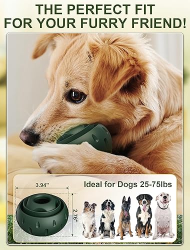 Miniatura 7 de DerFancy Juguete masticable y bandeja de golosinas para perros grandes de 25 libras en adelante, juguetes de larga duración, mantiene a tu cachorro