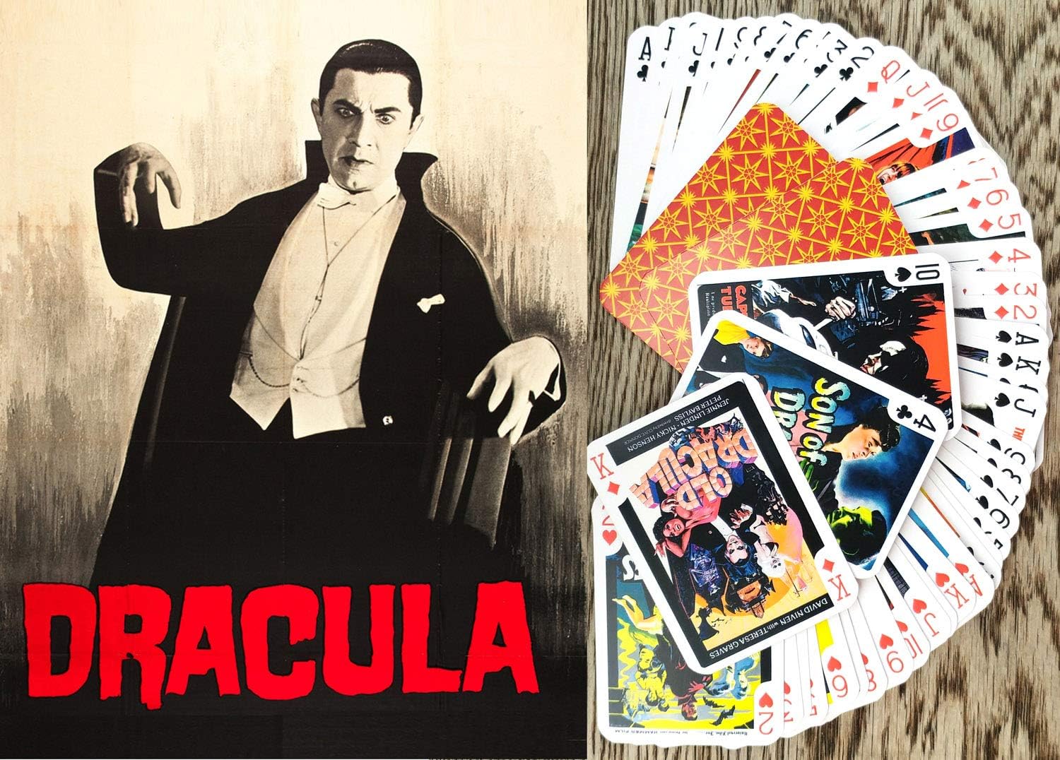 Vampires Playing Cards (Poker Deck 54 Cards All Different) Vintage Trash Horror Movie Poster Dracula Nosferatu