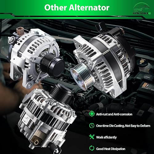 Miniatura 7 de SZKAIDAG Alternador de alto rendimiento mejorado para Chrysler Town and Country 200 para Dodge Grand Caravan Avenger Journey para Ram CV V6 3.6L