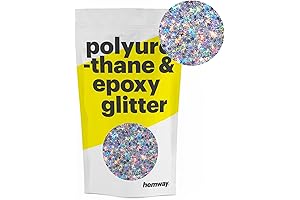 Hemway Decorative Color Chips Epoxy Floor Flakes Silver Holographic Stars