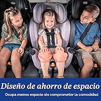 Vista 6 de Chicco OneFit LX ClearTex - Asiento de automóvil todo en uno con instalación LeverLock, diseño delgado, asiento de automóvil convertible, asiento