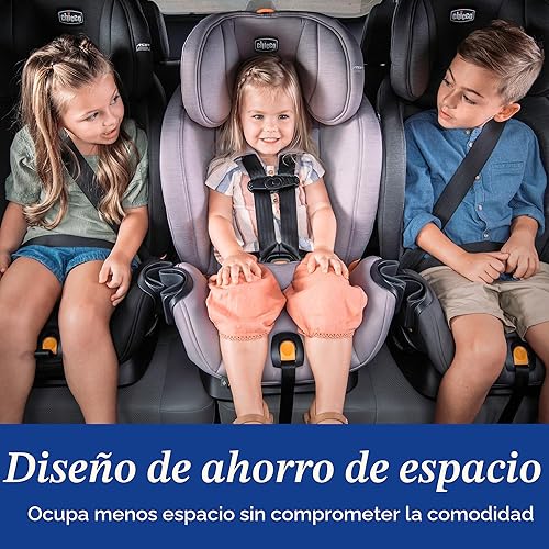 Miniatura 6 de Chicco OneFit LX ClearTex - Asiento de automóvil todo en uno con instalación LeverLock, diseño delgado, asiento de automóvil convertible, asiento