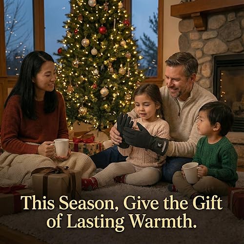 Miniatura 5 de Guantes térmicos para hombres y mujeres, batería recargable, para motocicleta, esquí, calentador de nieve, guantes para artritis