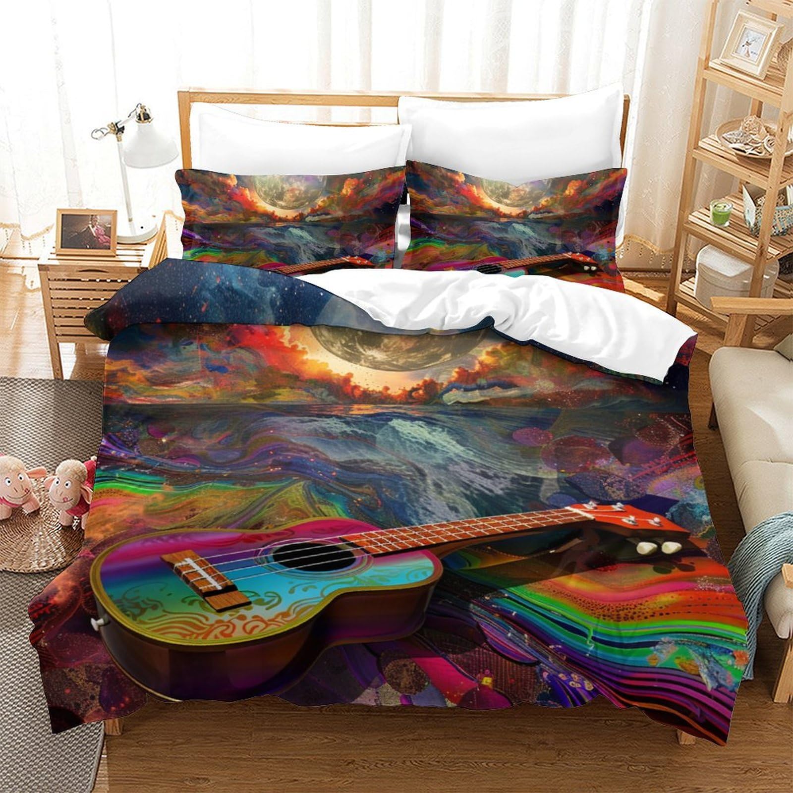 Housse de couette guitare microfibre respirante pour ne plus transpirer la nuit