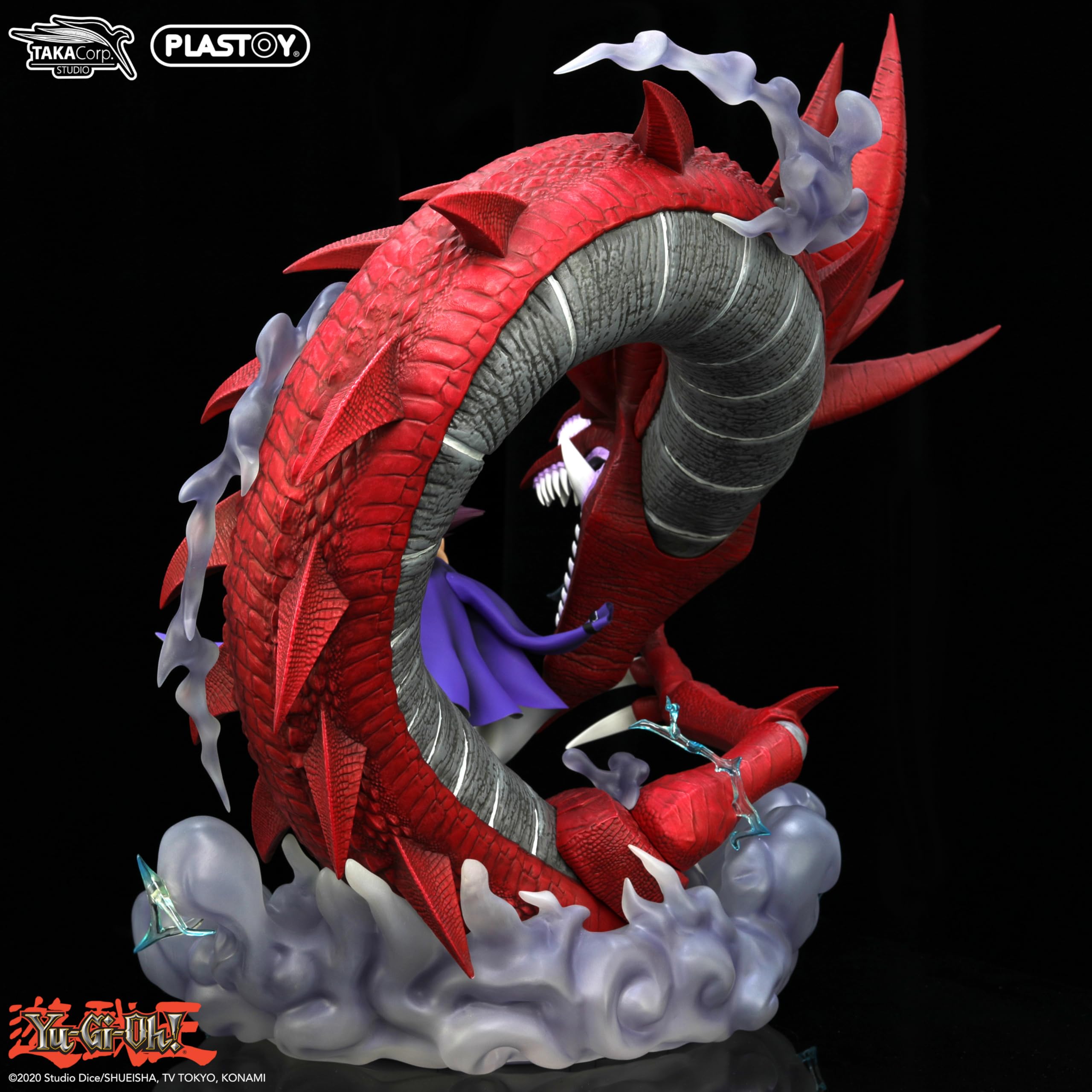 Plastoy Yu-Gi-Oh! Figurina Yami Yugi e Slifer - Plastica - 50 cm
