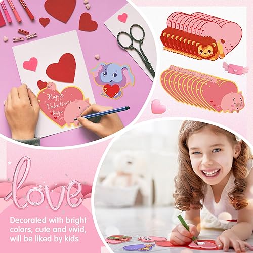 Miniatura 4 de Cholemy Paquete de 200 4000 hojas de notas adhesivas para el día de San Valentín, con forma de corazón, caricatura, autoadhesiva, mini bloc de notas