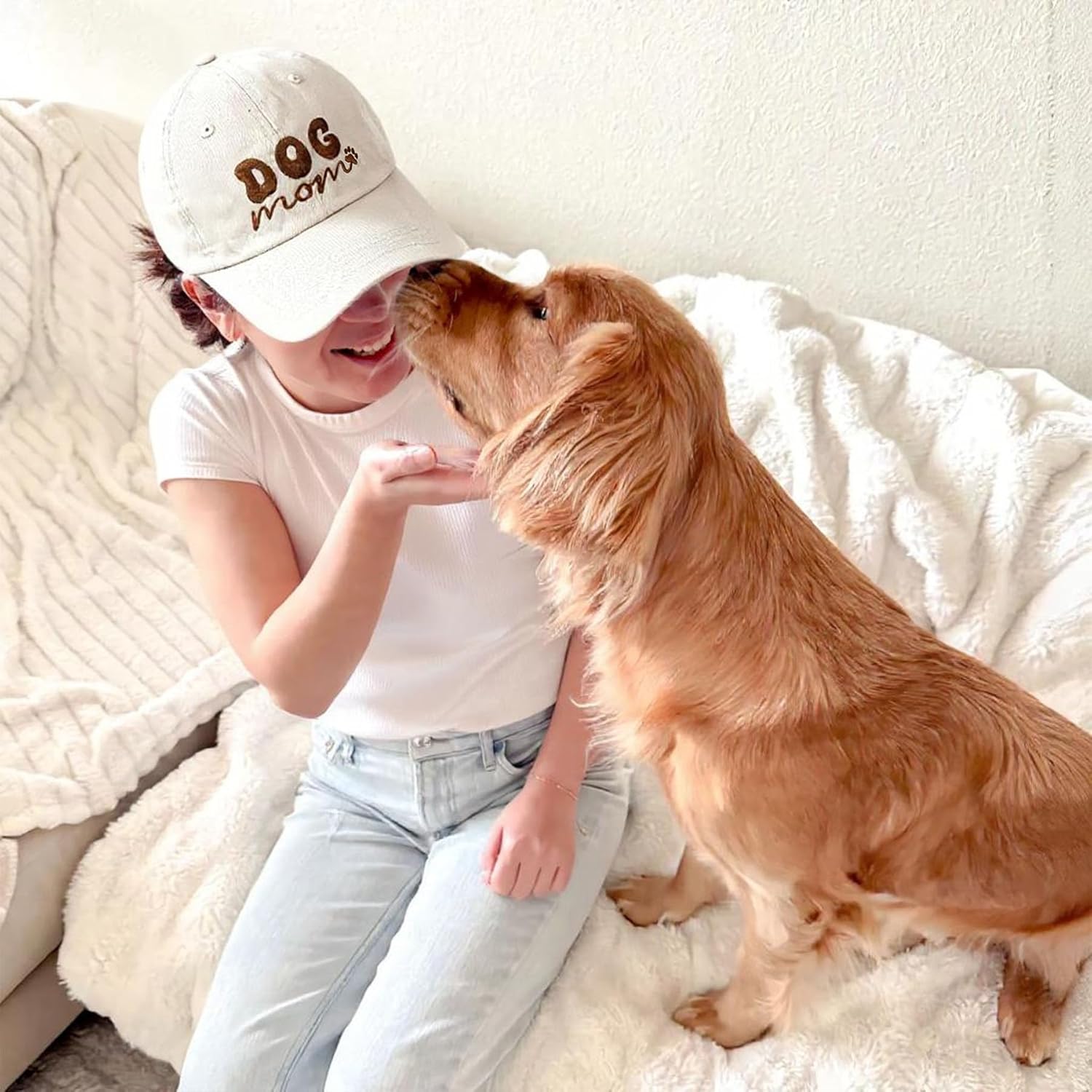 Dog Mom Hat, Dog Lover Gifts, Mama Gifts for Women, Adjustable Low Profile Unstructured Cotton Baseball Cap - Image 6