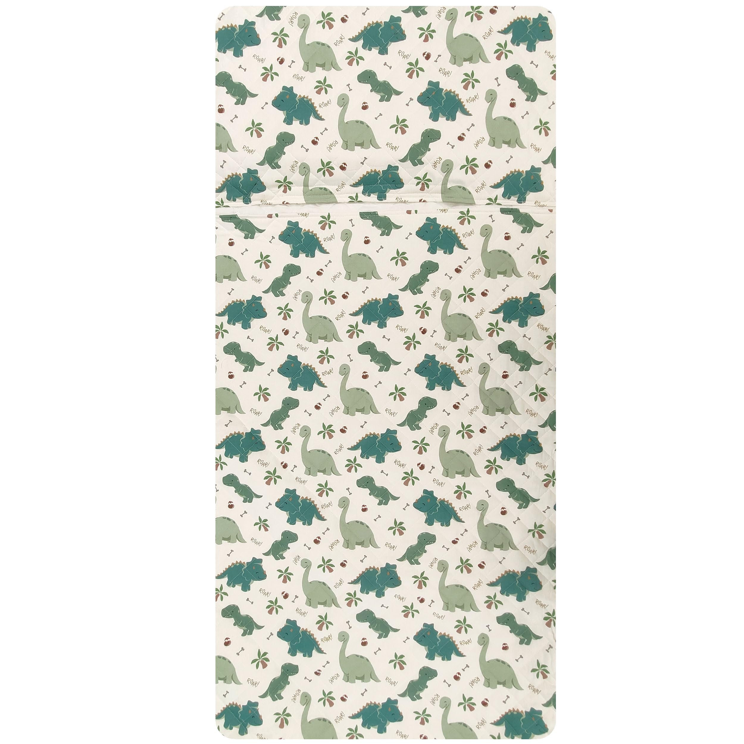 Ensemble de maternelle, Gigoteuse et sac pour enfant et fille de 2 à 6 ans - Tissu matelassé 100 % coton couverture maternelle Dinosaures