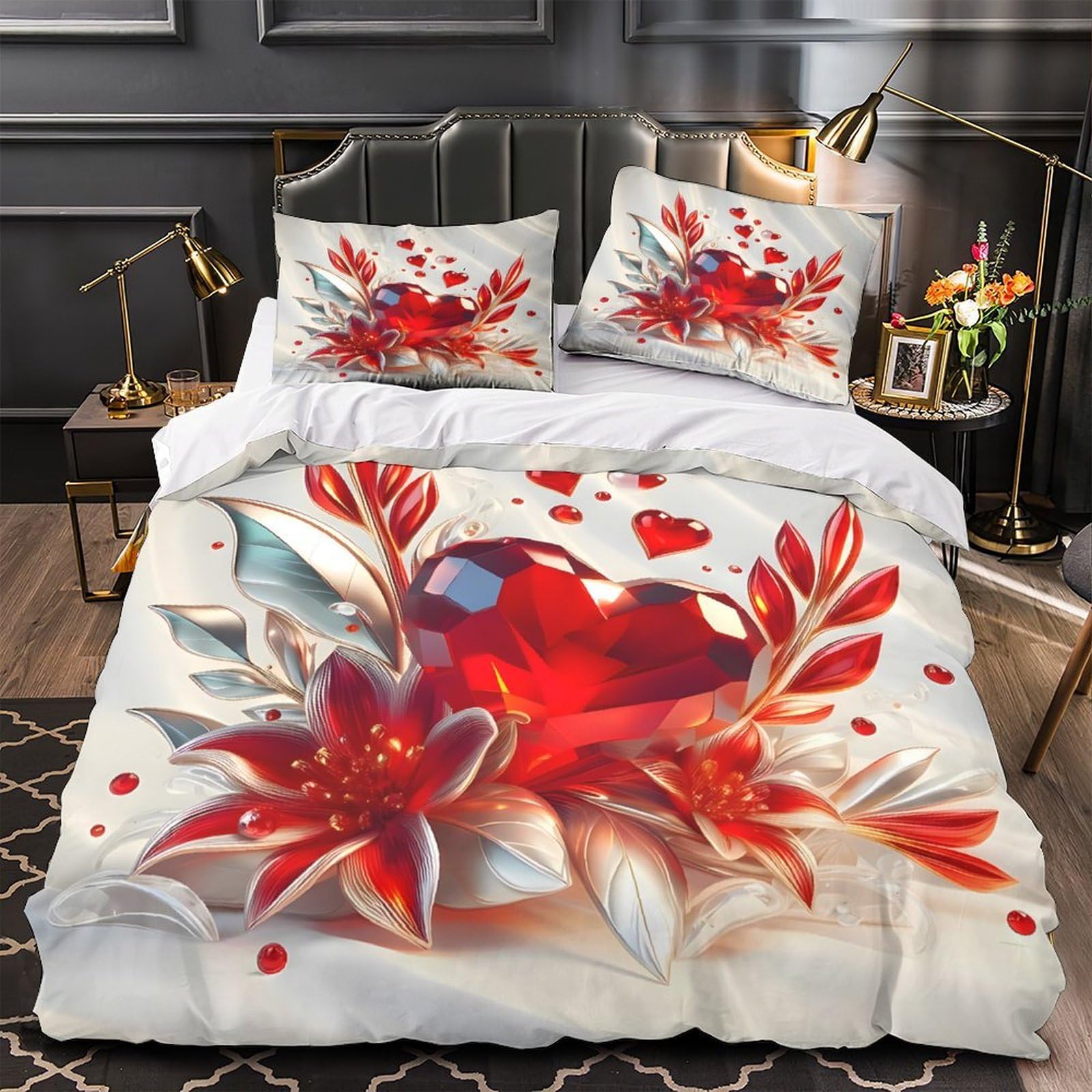 Housse de couette Rhodesian Ridgeback hypoallergénique avec fermeture éclair super douce
