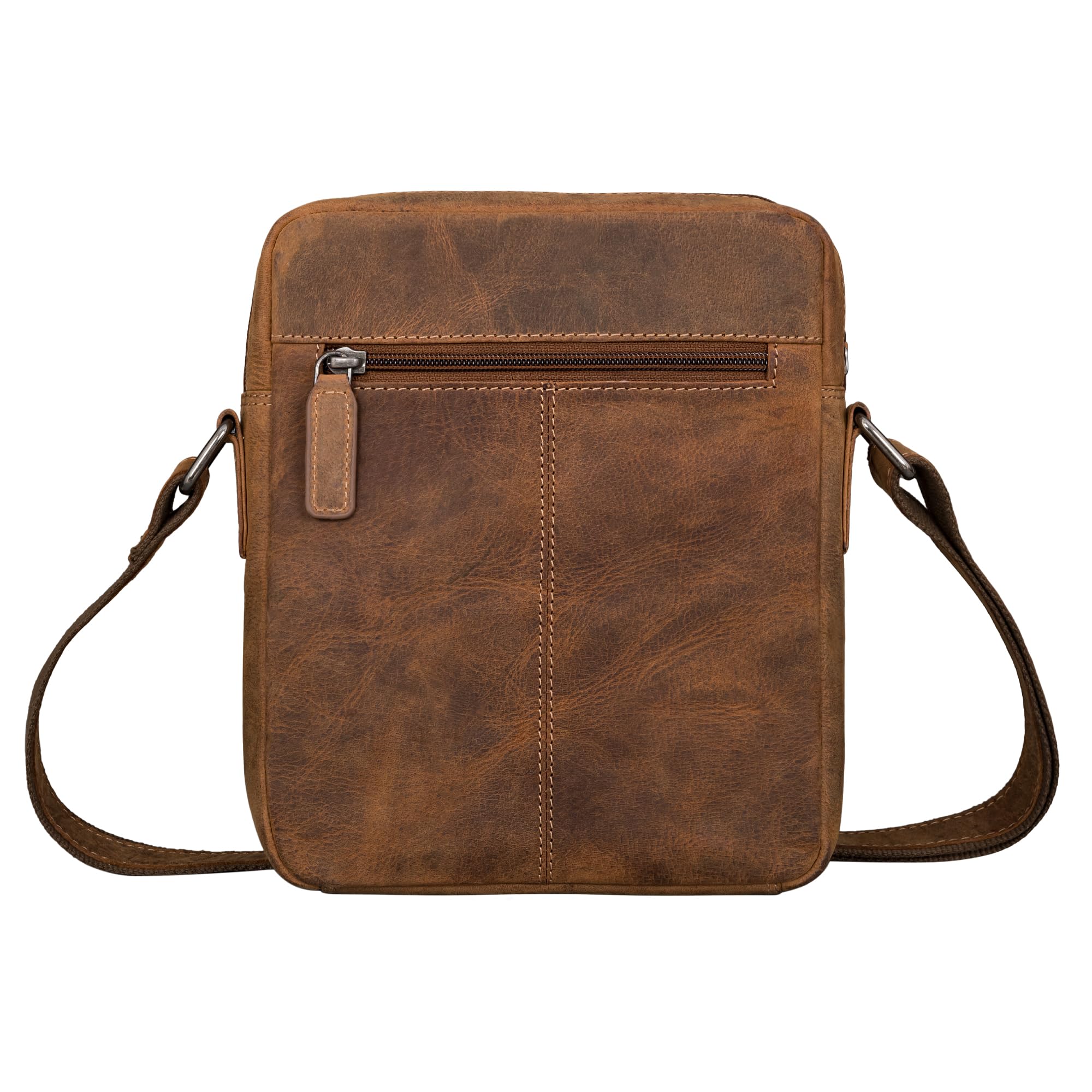 STILORD 'Dain' Borsa a Tracolla Uomo in Pelle Vera, Crossbody Vintage, Custodia Tablet, Shoulder Bag Cuoio
