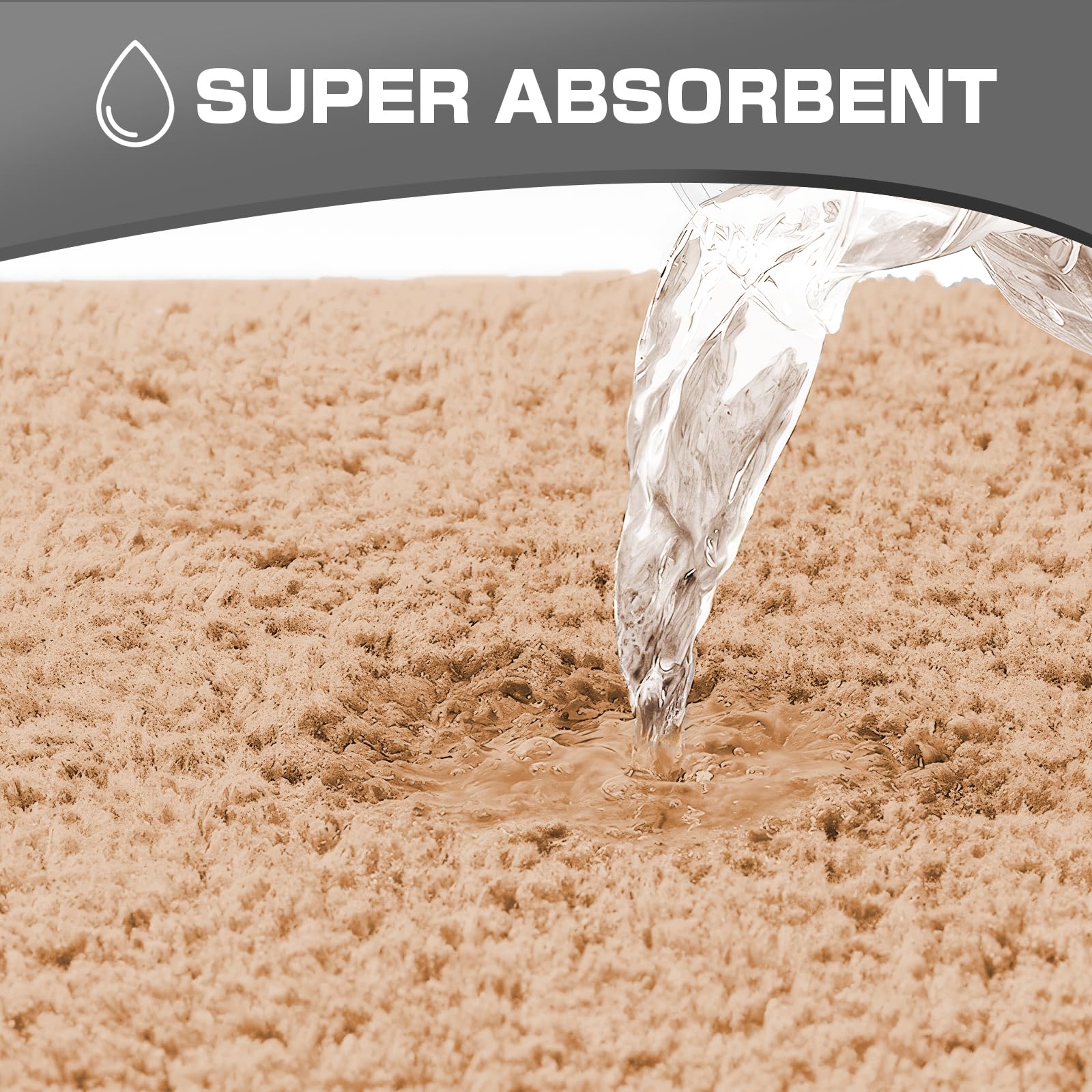 Tappetino Da Bagno Wyewye In Microfibra - Super Assorbente, 50x80 Cm, Spessore 2 Cm