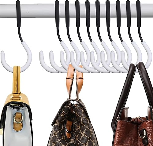 echinff Paquete de 20 ganchos en forma de S para colgar, ganchos en forma de S con 2 fundas protectoras adicionales, gancho de baño, ganchos de