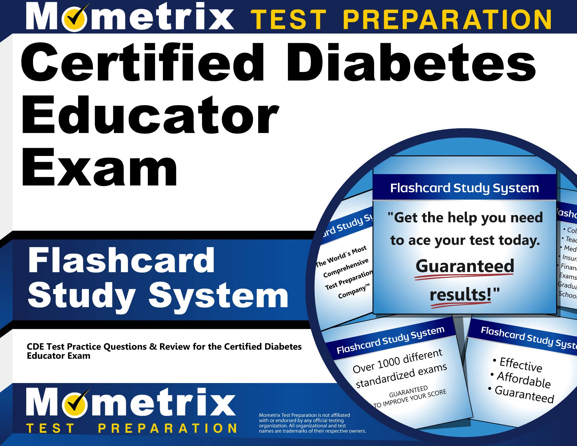 Certified Diabetes Educator Exam Flashcard Study System: CDE Test Practice Questions & Review for th