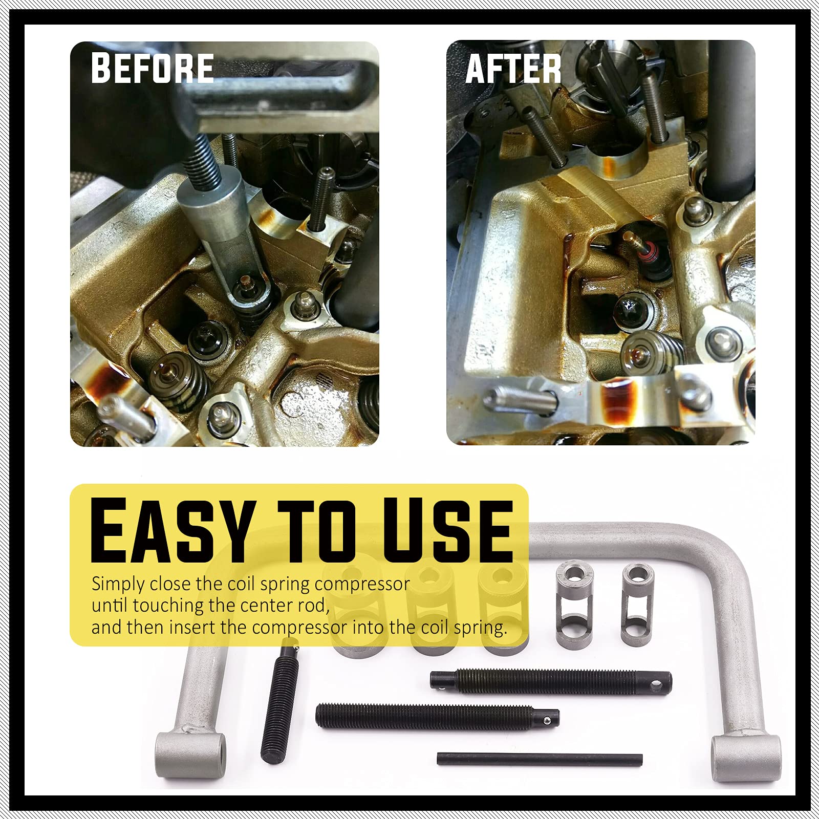 Set Compressori Molle Valvole Tanstic 12 Pezzi - Con Lapper Valvole Per Auto, Moto E ATV - Foto 11