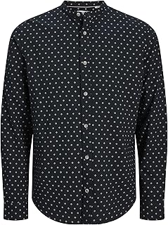 قميص عصري بأكمام طويلة بيير سلوب وبطباعة كاملة للرجال من جاك اند جونز