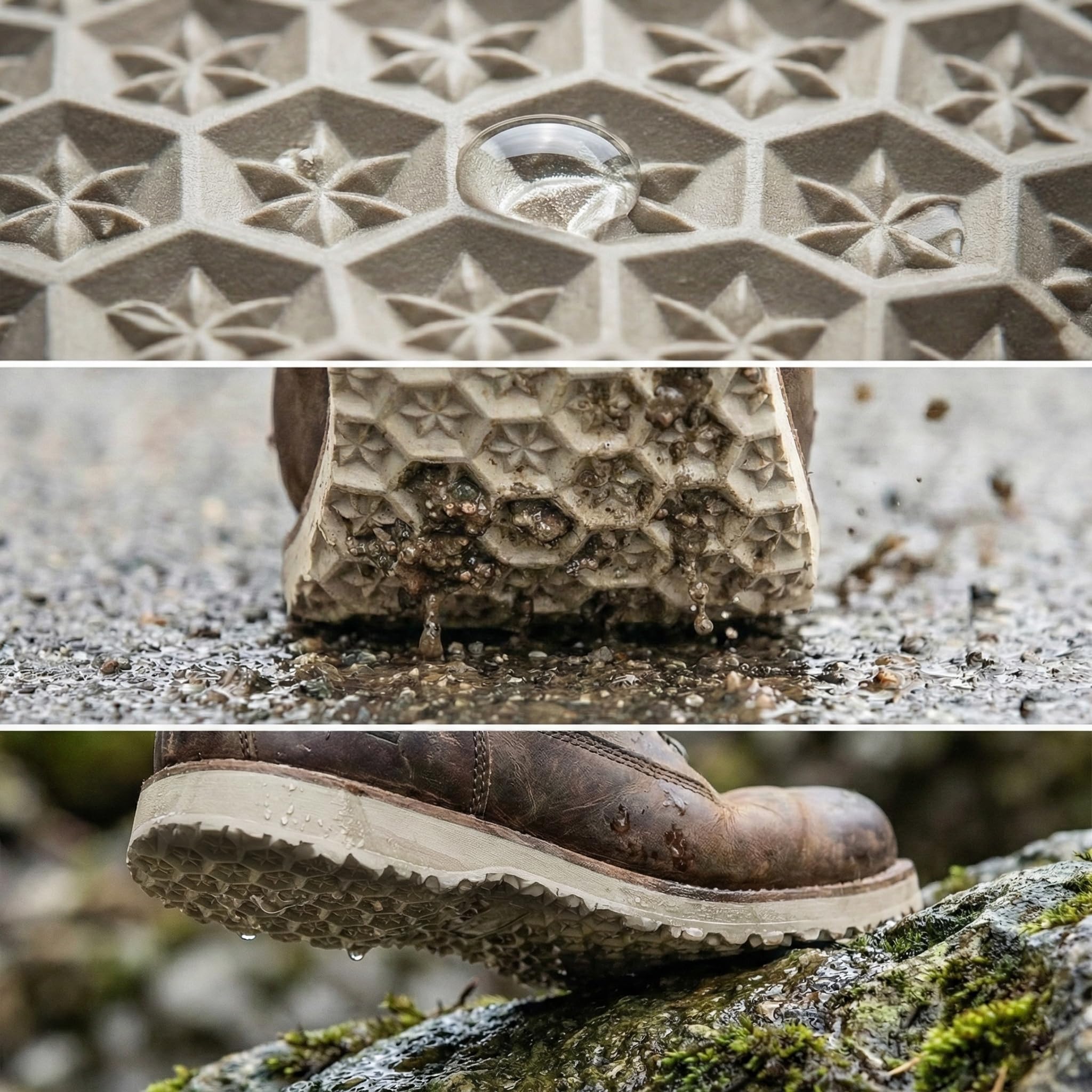 Langlauf Schuhbedarf Sohlengummiplatte 250mm x 500mm 4mm stark Profil Star in verschiedenen Farben zur Anfertigung von Schuhsohlen oder als Anti Rutsch Belag - 4 mm Stärke