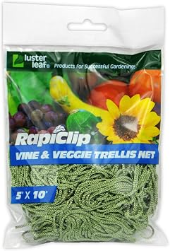 Luster Leaf 864 Rapiclip Vine and Veggie Trellis Net, Green