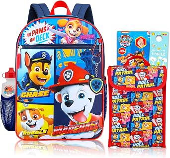 Paw Patrol Backpack and Lunch Bag Set for Toddlers School Bundle + More