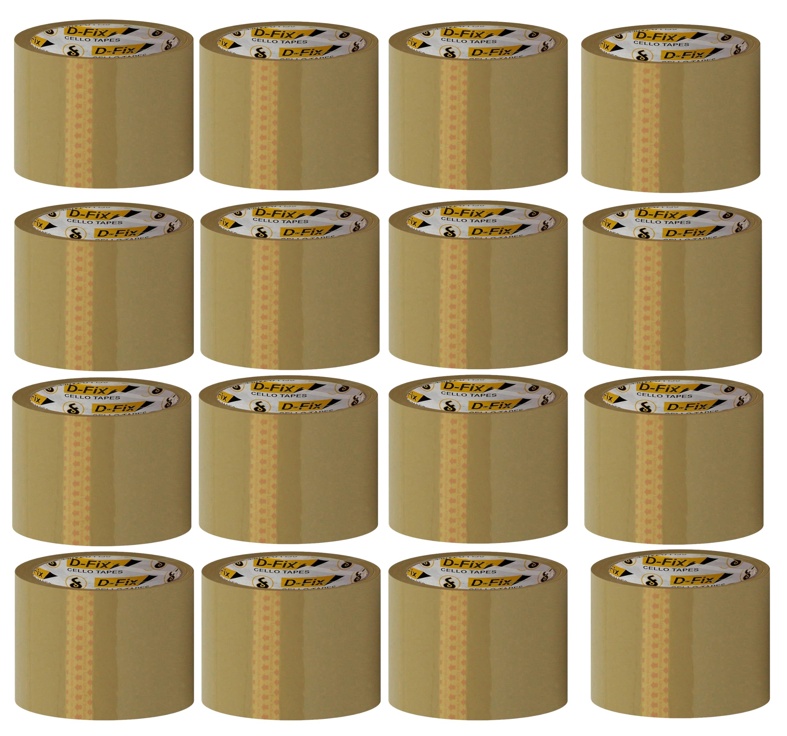 D-fix® Self Adhesive Brown Cello Tape - 65 Meters in Length - 72mm / 3" Width - 16 Rolls Per Pack - BOPP Industrial Packaging Tape for E-Commerce Box Packing, Office and Home use (B0D29HHB64) Amazon Price History, Amazon Price Tracker