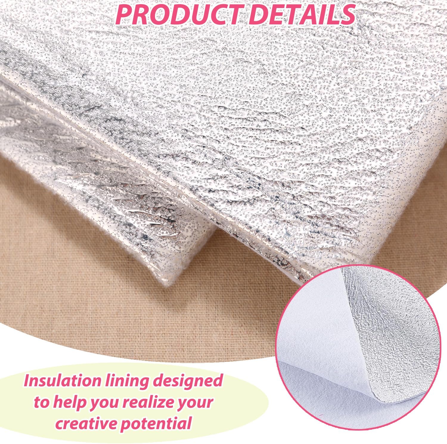 JIYUANCH 3 Pcs 36x45 Inch Heat Resistant Batting for Potholders Insulating Thermal Lining Batting for Pot Holders Heat Reflective Fabric