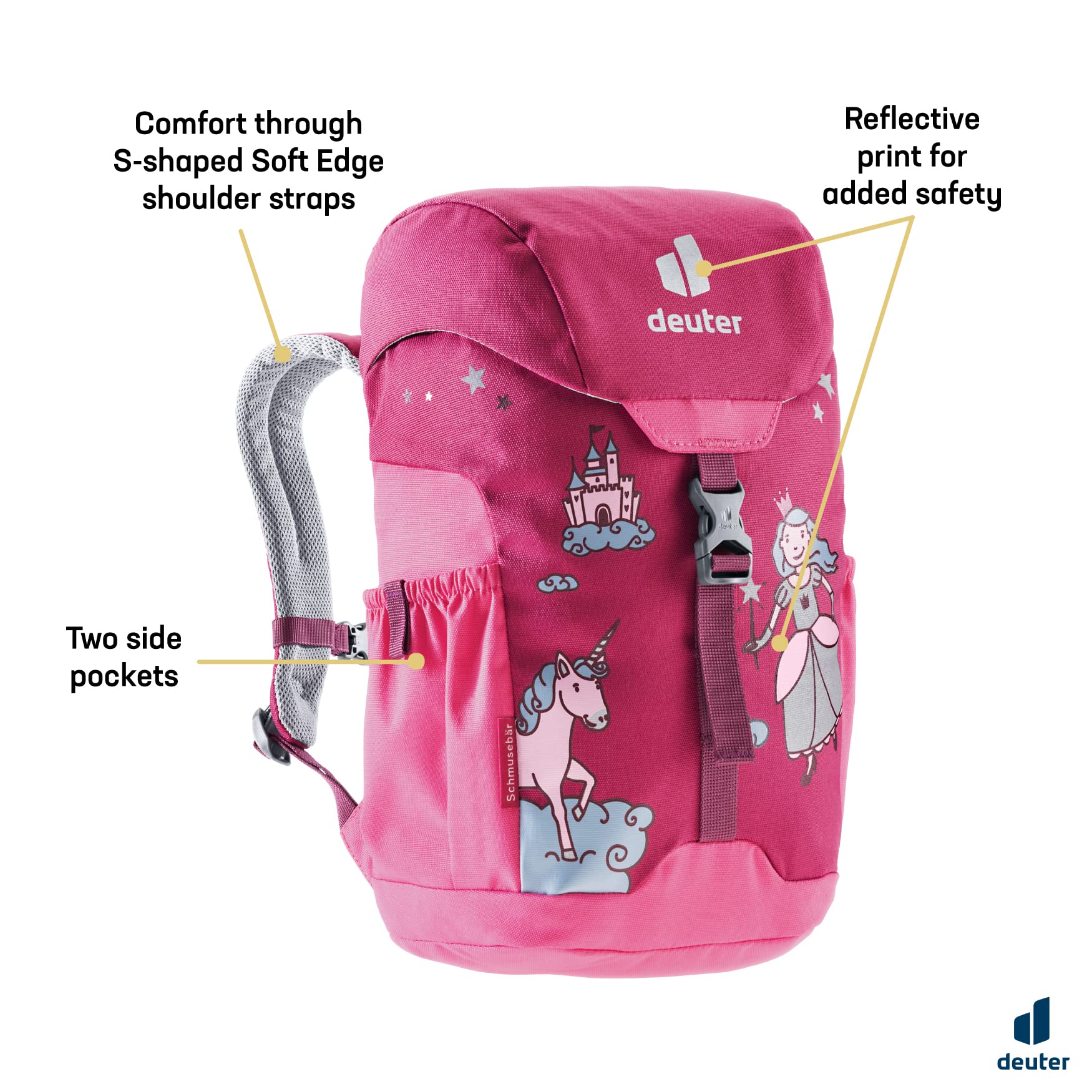 Deuter Uniseks - Dzieci 3610121 Plecak Dziecięcy, Rózowy, 8 l