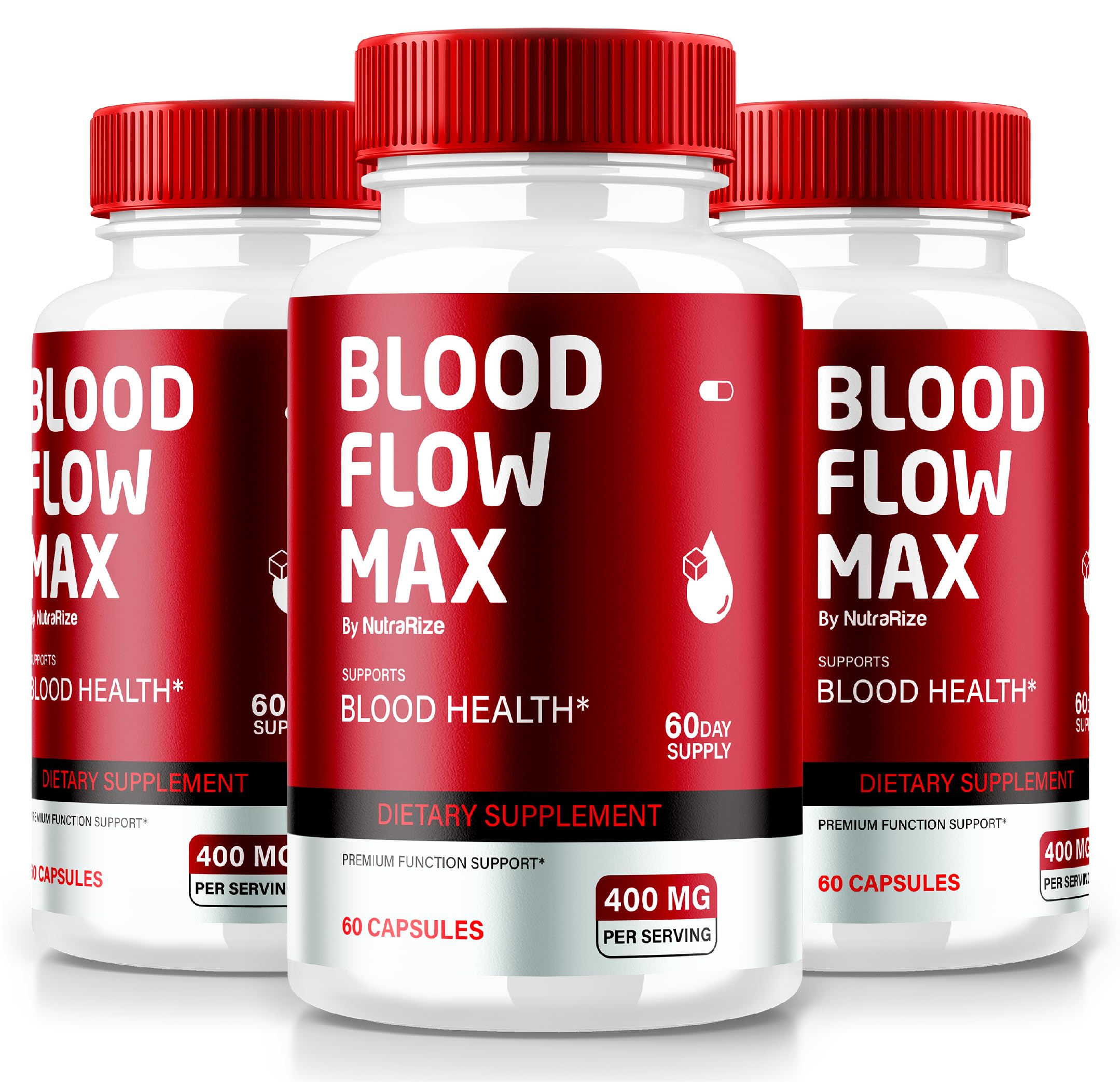 (Pack of 3 Blood Flow Max Capsules, Advanced Blood Support Formula, Maximum Strength Supplement for Healthy Blood Circulation, All Natural Pills for Overall Health, Reviews (180 Capsules)