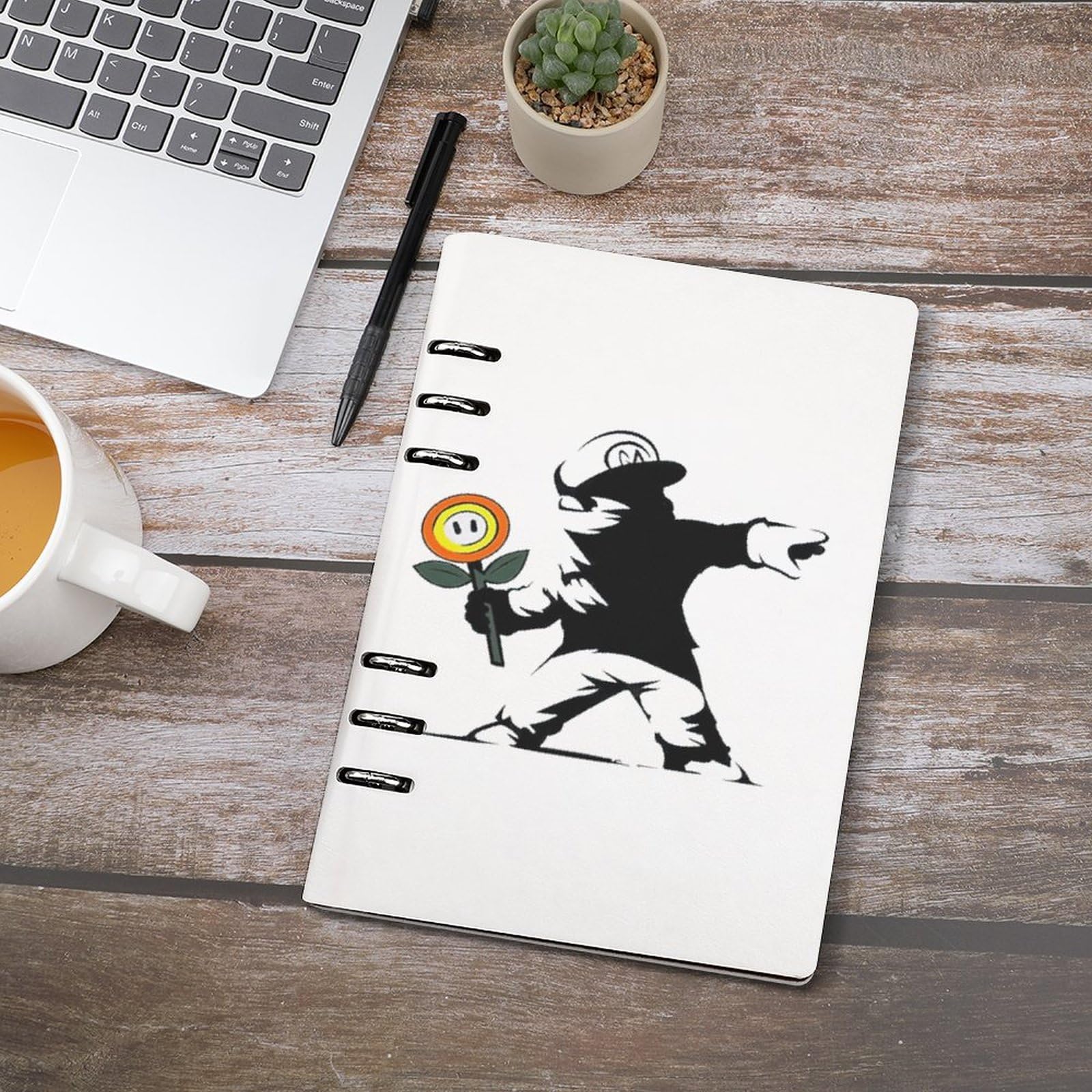 Amazon | バンクシー Banksy 落書きアート ノート ノートブック リング