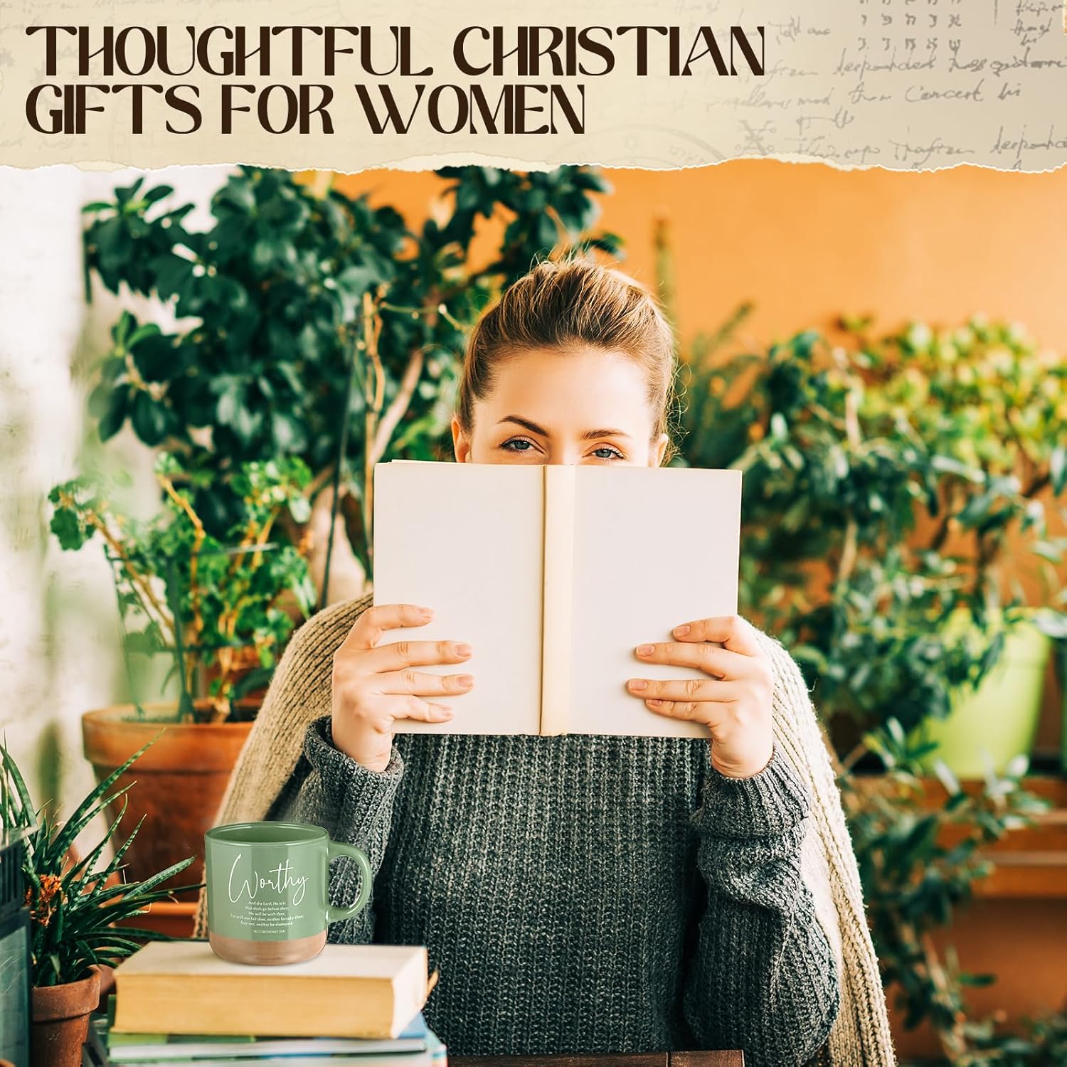 Christian Mug Bulk Church Gift Inspirational Bible Verse Coffee Mug 13 oz Religious Ceramic Cup Valentine Day Party Favor for Men Women Church Member Teacher(20 Pcs,Morandi Color,Morandi Style) - Image 7