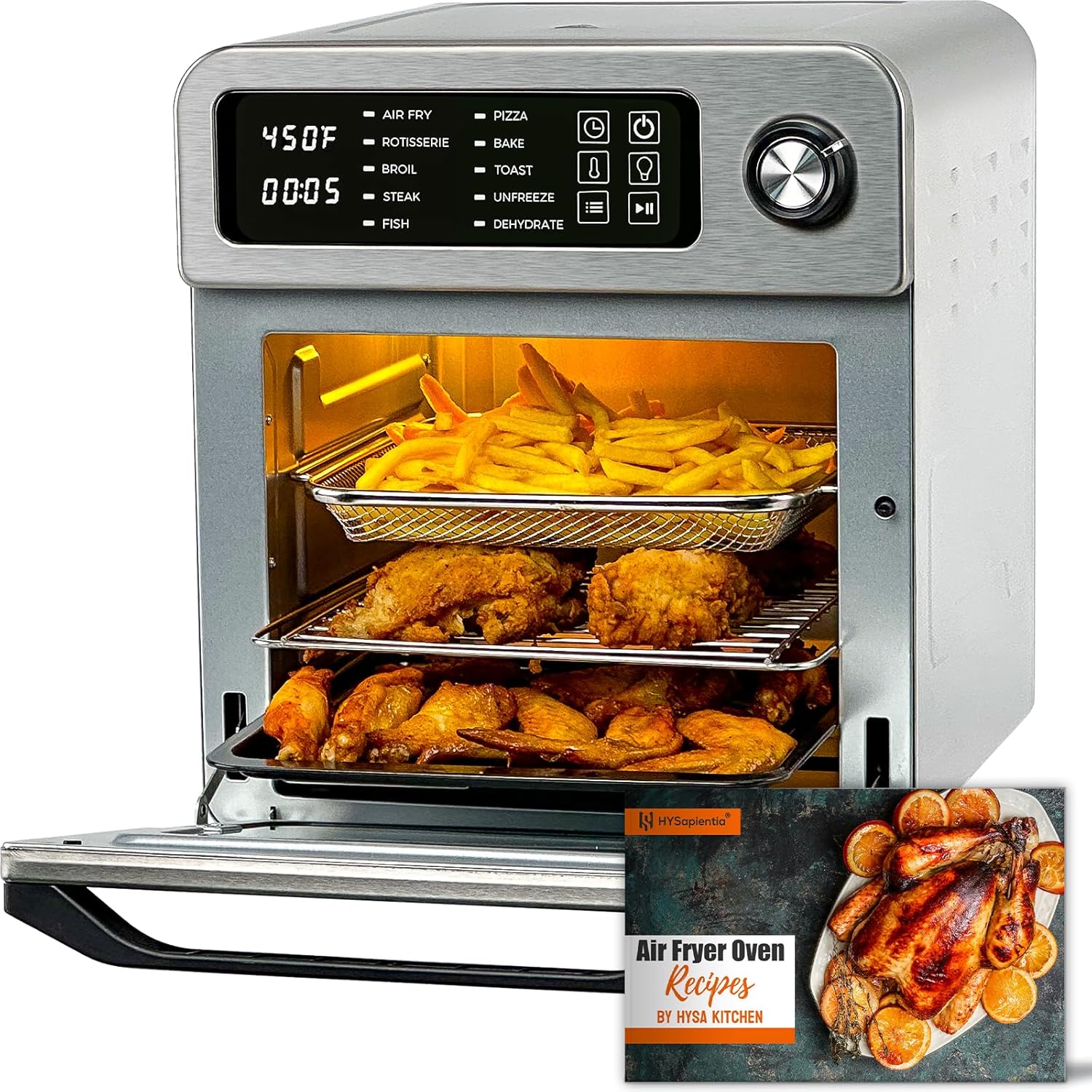 HYSapientia Air Fryer Convection Oven Combo, 16 Quart