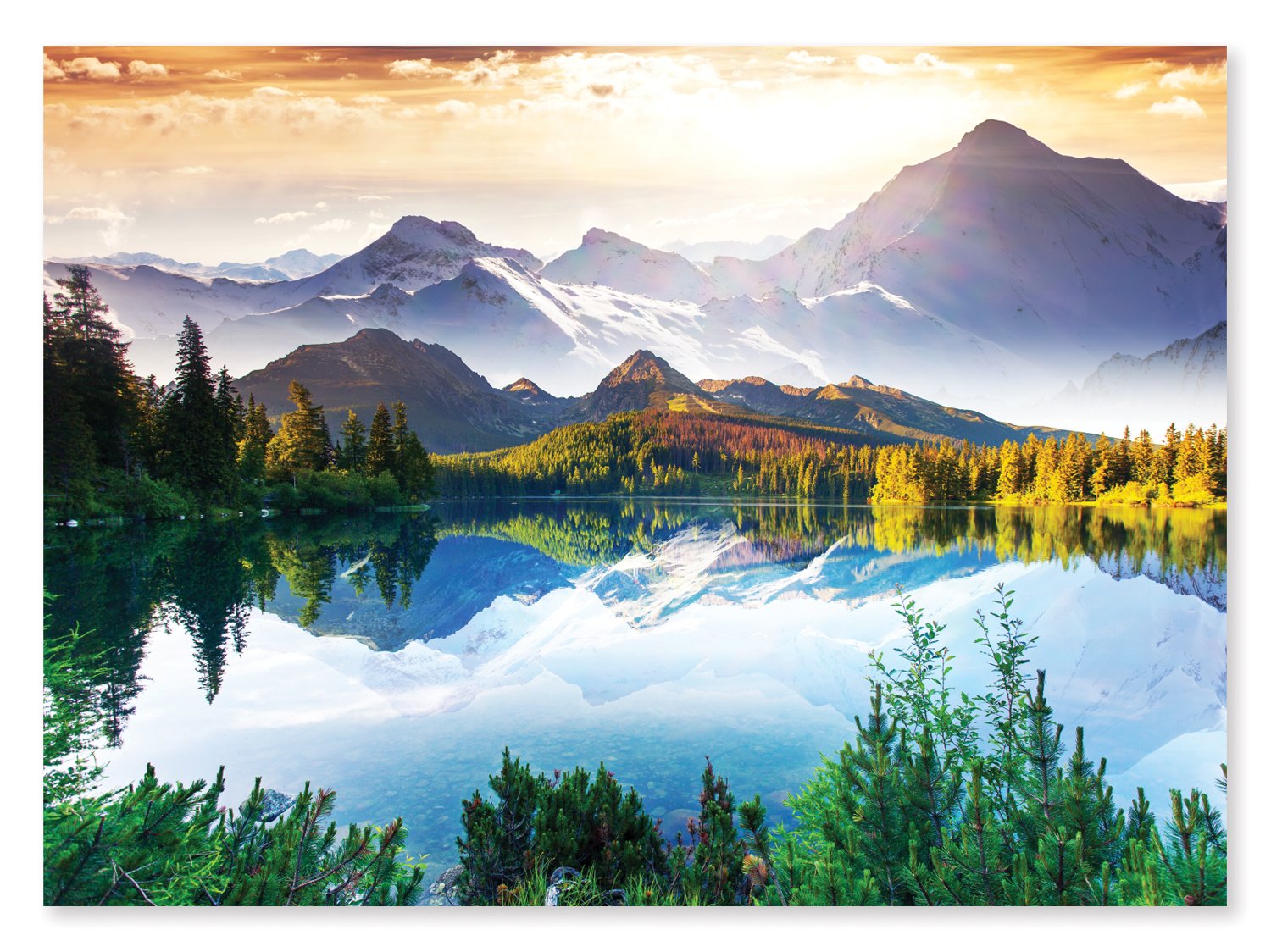 Melissa & Doug Mountain Lake Cardboard Jigsaw 1500 pc Puzzle by Melissa & Doug