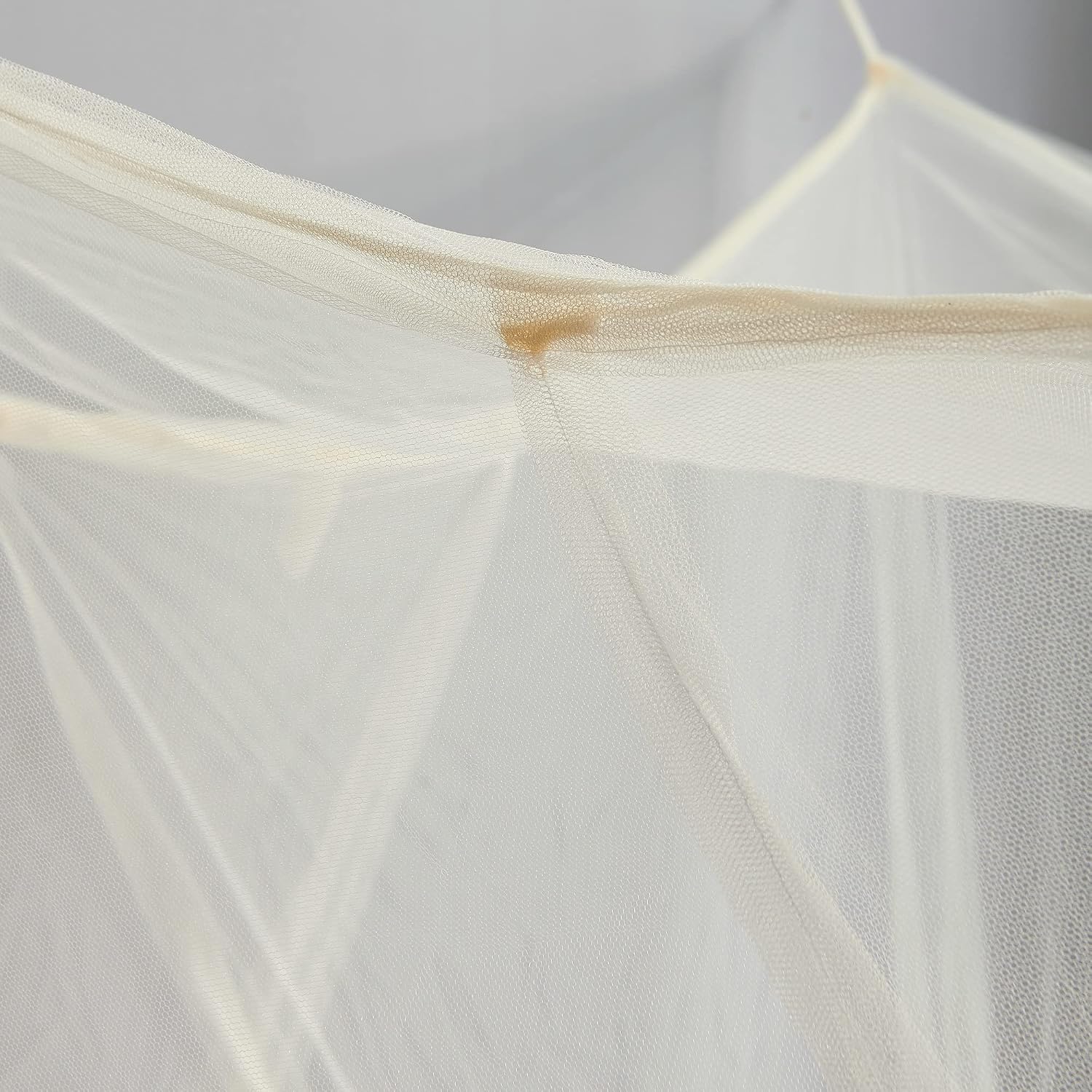 TRUEDAYS Four Corner Post Bed Canopy, Full/Queen/King Size, Beige