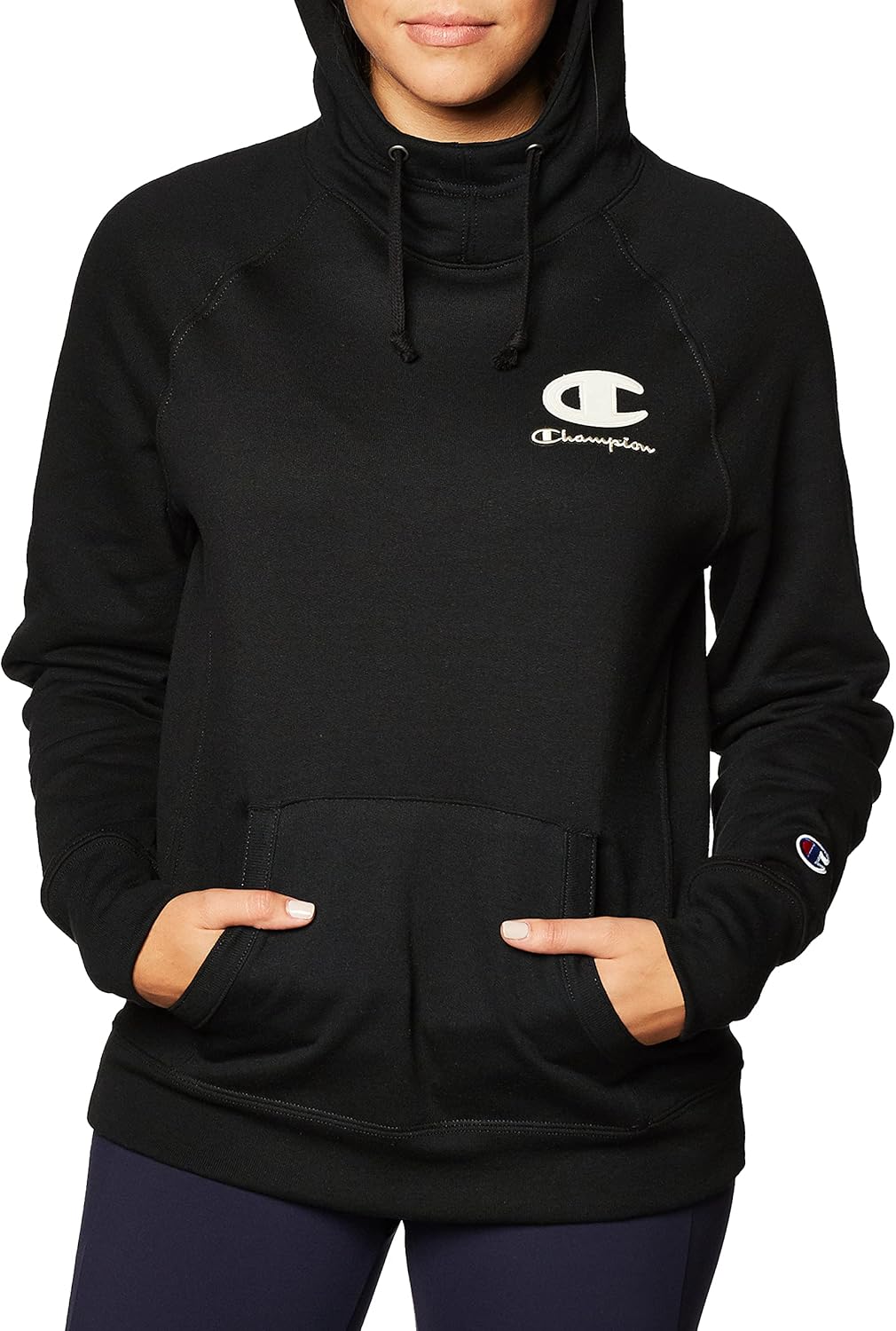 Champion womens Powerblend Fleece Hoodie, Graphic