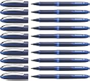 One Business Rollerball Pen, 0.6 mm Ultra-Smooth Tip, Blue Barrel, Blue Ink, Box of 10 Pens (183003)