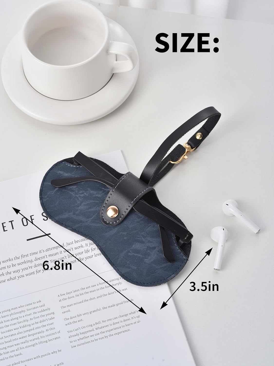 Glasses Case sunglasses case soft Portable Leather glasses holder soft eyeglass cases for women men - Image 5