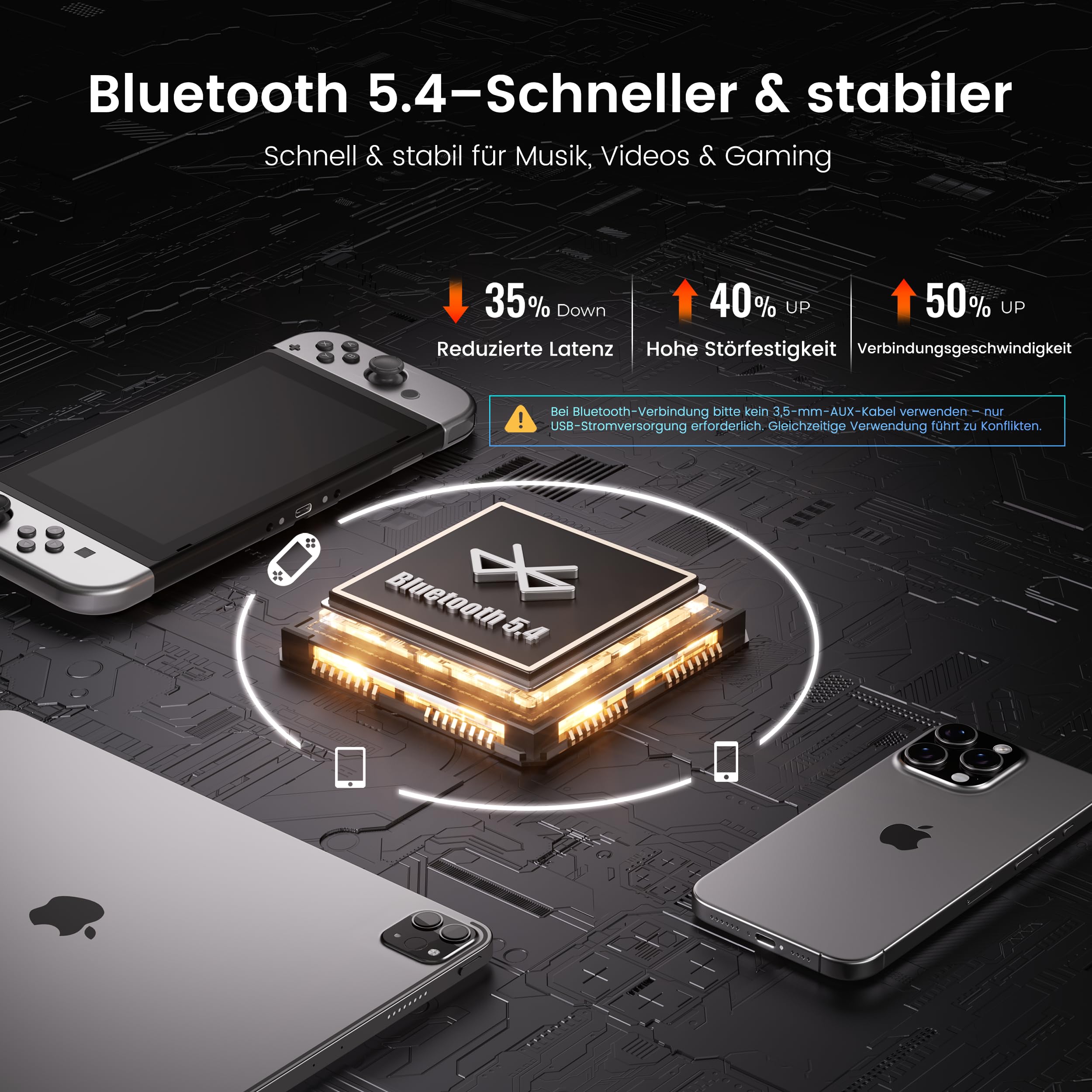 kstime Altoparlante per PC con Bluetooth 5.4, 14 W RMS Bass Reflex Stereo | inclinazione di 15°, porte USB e AUX, microfono integrato, jack per cuffie, per PC, laptop, smartphone