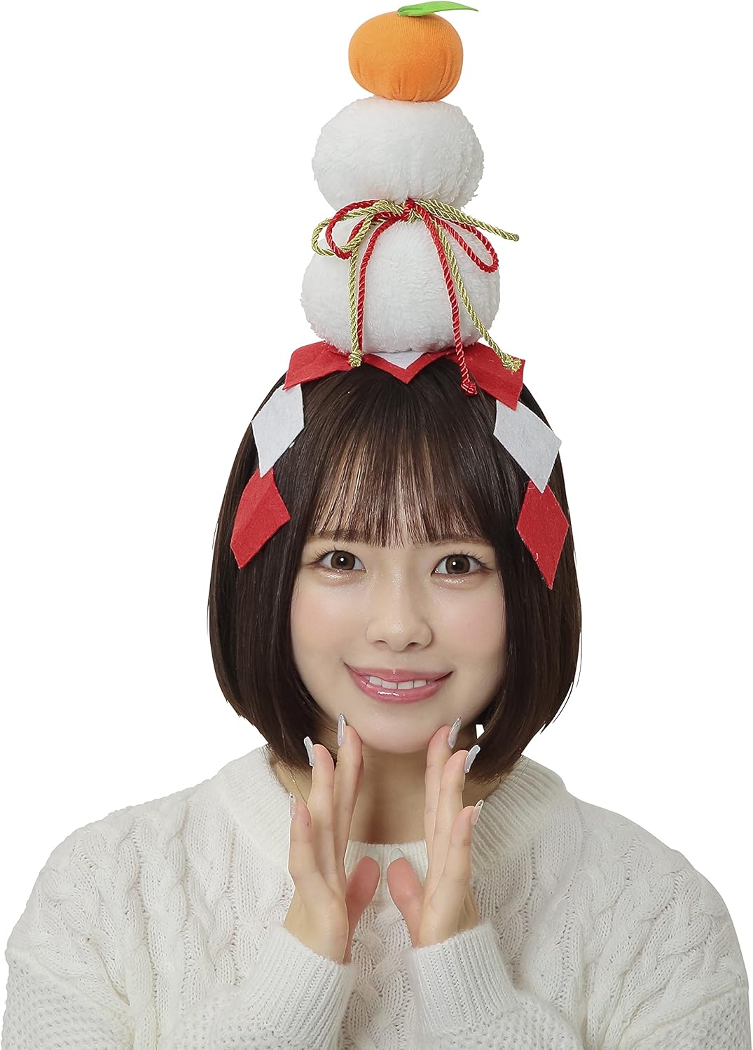 クリアストーン(Clearstone) コスプレ ハロウィン かがみもちカチューシャ ユニセックス ホワイト クリアストーン(Clearstone) コスプレ ハロウィン かがみもちカチューシャ ユニセックス ホワイト