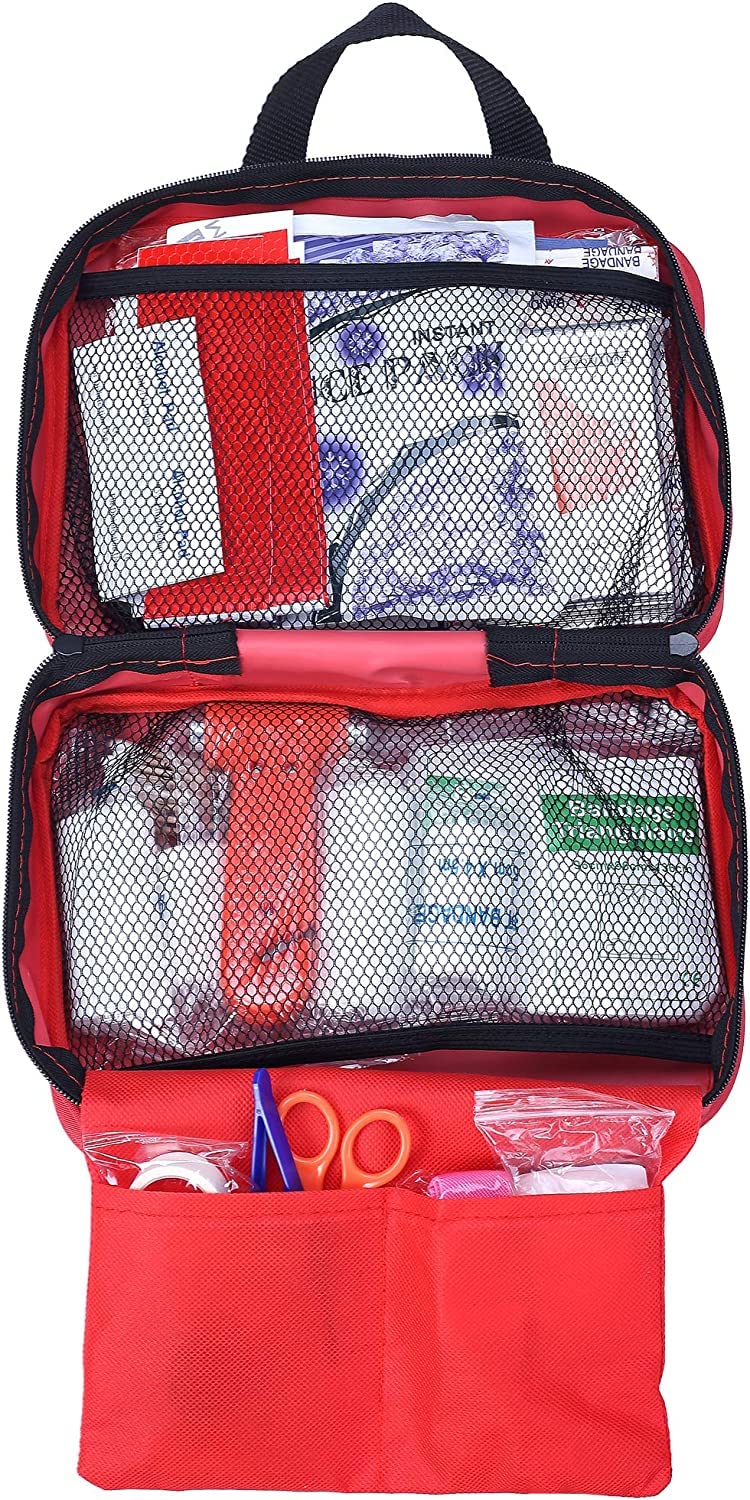 Trousse de Premier Secours 230 Pieces, Boite de d'urgence de Survie Exterieu Variete Complete pour Lieu de Travail, Maison, Voiture, Camping, Voyages, Sports Mini Boite Medical Aide d'urgence